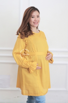 Baju Hamil Menyusui AKARI BLOUSE - BLJ 467 Kuning